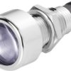 Oprawka LED SML 1089, pasuje do diod LED 5 mm, M8 x 0,75, chromowana