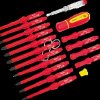 117862 VDE screwdriver bit set, 18-piece