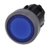 Przycisk, Ø 29.5mm, IP66, IP67, IP69K, kolor: Niebieski, Siemens, SIRIUS ACT 3SU10
