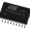 Mikrokontroler Microchip ATtiny2313 SOIC 20-pinowy Montaż powierzchniowy AVR 2 kB 8bit CAN: 20MHz RAM:128 B Ethernet: