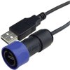 Kabel micro USB PXP4040, z jednej strony uszczelnionej