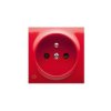 SIMON 54 Pokrywa gniazda pojedynczego z przesłonami antybakteryjny czerwony DGZ1ZP/AB22 KONTAKT SIMON