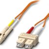 FO patch cable, LC duplex to SC duplex, 10 m, OM1, multimode 62.5/125 µm, 1146521