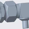 SMA plug 50 Ω, RG-405, solder connection, angled, 1051165-1