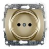 TREND Gniazdo pojedyncze b/u złoty 6GP-1p