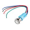 Sparkfun Metal Pushbutton with Wires - Latching (16mm, Yellow)