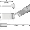 C470012 Lötspitze C470, Sondertypen, C470012/10,4 x 2,5 mm, Radius