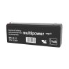 Multipower 301074 Mp2 3-12 Vrla 12V 2.3Ah Agm Battery 178X66X34mm 4.8mm Blade
