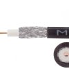 Przewód koncentryczny zewnętrzny żelowany 75ohm RG6 1,02/4,57/6,8 Cu czarny Maxcable /100m/