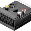Adapter Scart Do Composite Video I S-Video, In/Out, Z Przejściówką Scart -...