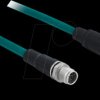 85421 Network cable M12 8 pin X-coded male to female TPU 1 m