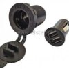Gniazdo zapalniczki samochodowej + ładow.2x USB