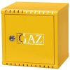 Skrzynka szafka gazowa nierdzewna żółta 250x250x200mm + kluczyk bezpieczeństwa