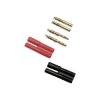 Schnepp SET Jack Plug Set 2mm Pin Red/Black Gold Contacts 10A Max