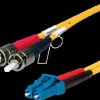 100012566 Duplex adapter cable, 9/125, OS2, ST / LC, yellow, 10 m