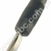 VON 20 SW Wtyk izolowany 4mm spręż., przyłącze przykręcane, czarny, 930046100, HIRSCHMANN, VON20