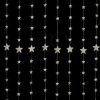 57941 80 LED star curtain, timer, remote control, outdoor transformer