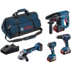 Bosch 0615990M2B Professional 4 Piece Kit 18V 3 x 4.0Ah Li-ion