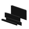 Panel zamykający Panel zaślepiający do szafy RACK Rittal moduły stelażowe 3U 132.5 x 482.6mm Czarny
