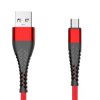 Wzmocniony kabel Spider micro USB 1.5 m - czerwony