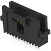 Pin header, 10 pole, pitch 1.27 mm, straight, black, 5-104071-1