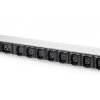 Listwa zasilająca 1U Aluminum PDU, rackmountable, 8 x C13, 2 x C1916A, 230VAC, 50/60Hz, IEC C20 plug DN-95427