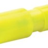 Round plug, Ø 5 mm, L 27 mm, insulated, straight, yellow, 4.0-6.0 mm², AWG 12-10, 1050V