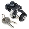 Przełącznik obrotowy z kluczykiem XB2-BG21 NO ON-OFF 22mm 4pin