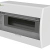 Rozdzielnica modułowa Elegant 1x12 natynkowa IP40 N+PE drzwi transparentne dymne 2423-01