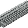Socket header, 19 pole, pitch 5 mm, angled, gray, 231-119/027-000