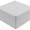 ABS enclosure, (L x W x H) 180 x 180 x 90 mm, light gray (RAL 7035), IP66, 1554WAGY