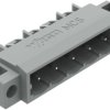 Pin header, 5 pole, pitch 5 mm, angled, gray, 231-435/040-000