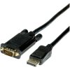 Value 11.99.5801 DisplayPort/VGA Adapter Cable Black 1.50 m