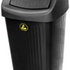 BJZ A-35059 ESD Kosz na papier 50 l (S x W x G) 360 x 650 x 360 mm tworzywo sztuczne czarny 1 szt.