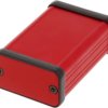 Aluminum enclosure, (L x W x H) 60 x 45 x 25 mm, red, IP54, 1455D601RD