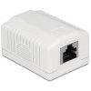 Delock 86196 Network outlet Surface-mount CAT 6A White for networking tasks
