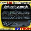Zestaw kondensatorów elektrolitycznych 120 sztuk w organizerze