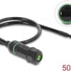 87181 Cable RJ45 female to open cable ends, Cat.6, black