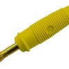 4 mm plug, solder connection, 1.5 mm², CAT O, yellow, 972518703