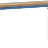 Grundwerkbank PROFI Spezial mit massiver Bucheplatte, BxTxH = 1500 x 700 x 740-1040 mm Manuflex WP6052.5007