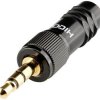 Złącze Jack męskie 3,5 mm, stereo Hicon HI-J35S-SCREW-M