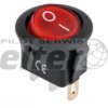 Przeł. kołys. podśw. okrągły ON-OFF 12V czerwony