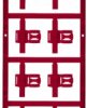PA cable maker, inscribable, (W x H) 30 x 12.5 mm, max. bundle Ø 7 mm, red, 1025330000