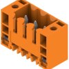 Pin header, 3 pole, pitch 3.5 mm, straight, orange, 1607510000
