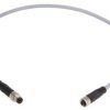Sensor actuator cable, M8-cable plug, straight to M8-cable socket, straight, 4 pole, 3 m, PVC, gray, 21348081481030