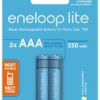 Akumulatorki Panasonic Eneloop Lite NEW R03 AAA 550mAh BK-4LCCE/2BE (blister) - 2 sztuki