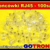 Końcówka RJ45 x100szt