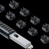 NL03PKBK Port Schloss, RJ45, 10 Stück, mit Schlüssel, schwarz