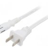 SN36-2/18/1.8WH Kabel: 2x18AWG, IEC C7 żeński,NEMA 1-15 (A) wtyk, 1,8m, 7A