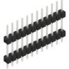 Pin header, 12 pole, pitch 2.54 mm, straight, black, 10056569